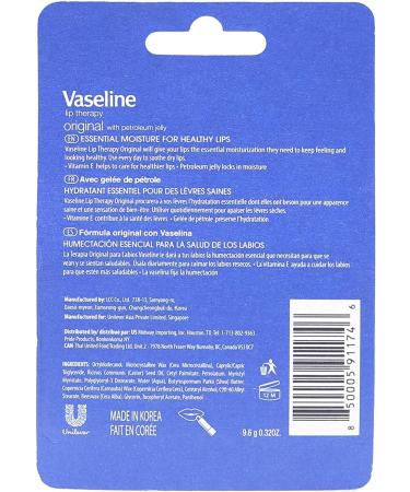 Vaseline Healing Jelly All Over Body Balm Jelly Stick dry skin relief gel moisturizer Original Petroleum Jelly for hard to reach spots 40 g (Pack of 3) & Lip Therapy Original 2x4.8g Skin Moisturizer+ 2 Pack - Buy Online on SooperMarket.com