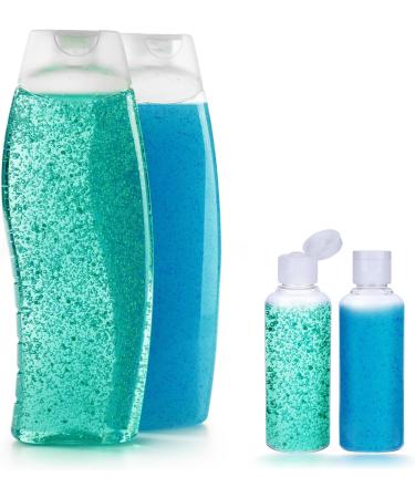 6 Pack Transparent Travel Bottles Set - 100 ML Leak-Proof with Funnel for Flights & Vacations - Buy Online on SooperMarket.com