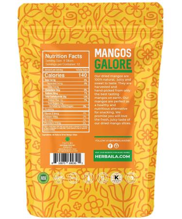 Organic African Dried Mango Slices - Unsweetened, Non-GMO, 16 oz - Buy Online on SooperMarket.com