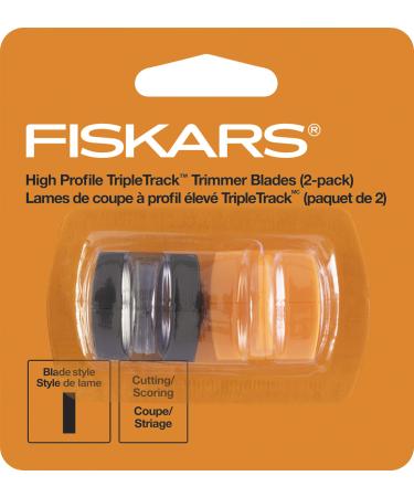 Fiskars 01-001555J TripleTrack High Profile Replacement Blades Cut/Score Style I  1.5x1.5x1 Inch  Black and Orange