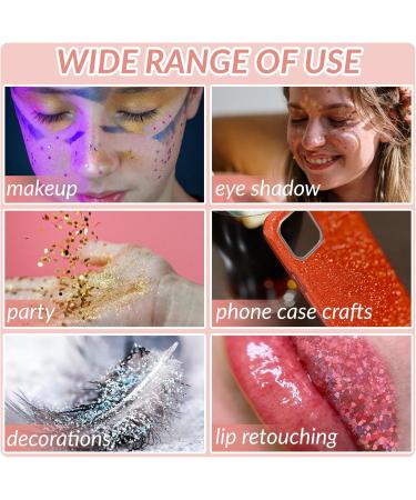 Holographic Unicorn Chunky Glitter | Festival Cosmetic Glitter for Face Body Hair & DIY Crafts - Rainbow Sequin Art - Buy Online on SooperMarket.com