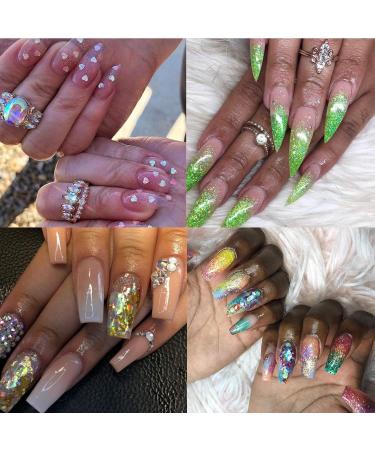 PHOGARY 48 Bottles Nail Art Decoration - Glitter Powder Sequins & Beads for DIY Nail Eye & Face Makeup - Buy Online on SooperMarket.com