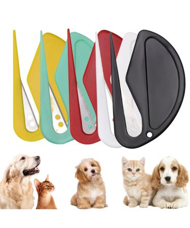 PET Knotting Comb de -filter with steel blade de -filion tool for dogs knot comb for cat dog comb fur brush dog gently removed undercoat perfect for removing matters (5 PCs)