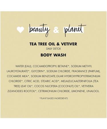 Love Beauty And Planet Tea Tree & Vetiver Body Wash 16 oz (Pack of 2) - Buy Online on SooperMarket.com