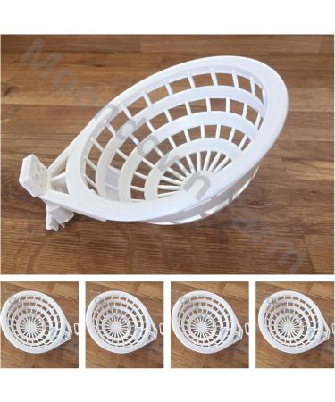 Moondown Farm Canary Bird Nest Pans 5 Pack 12.5cm Large Quality Plastic Pans - Buy Online on SooperMarket.com