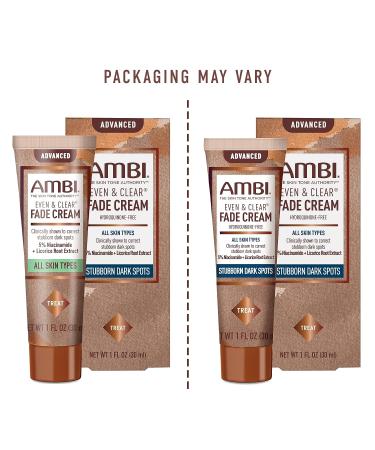 Ambi Even & Clear Fade Cream - Hyperpigmentation Treatment, Dark Spot Corrector with Niacinamide & Licorice Root Extract - 1 Fl Oz - Buy Online on SooperMarket.com