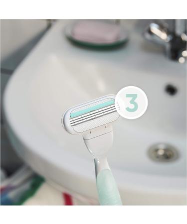Gillette Venus Smooth Sensitive Razor Blades for Women - 8 Replacement Blades with 3-Blade Technology - International Shipping Available - Buy Online on SooperMarket.com