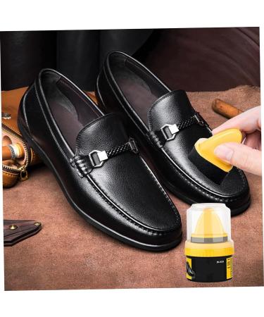 Shoe Polish Kit 2Pcs 50ML Clear & Black Shoe Polish for Leather Shoe Cream Polish Leather Shoe Polish to Restore Clean & Shine Shoes Purse Boots - Buy Online on SooperMarket.com