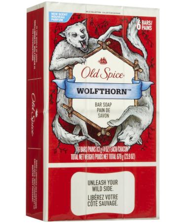 Old Spice Wolfthorn 6 count Wolfthorn 6 Count (Pack of 1)