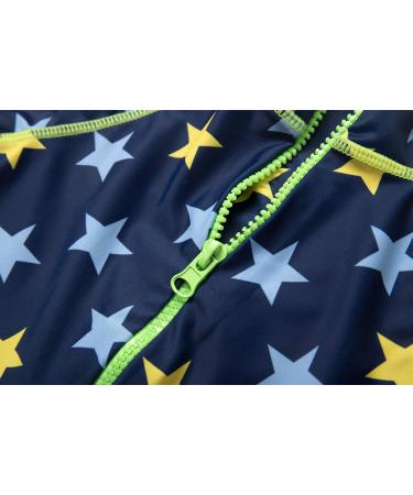 Baby Boys UPF 50+ Sunsuit with Zipper Swimwear & Sun Hat - Navy Star 9-12 Months - Buy Online on SooperMarket.com