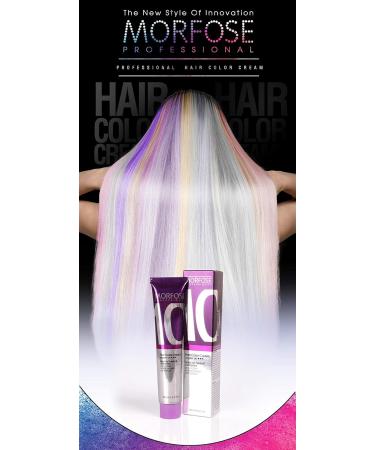Morfose 10 Professional Hair Colour Cream 100 ml No. 8.11 Intense Light Ash Auburn - Buy Online on SooperMarket.com