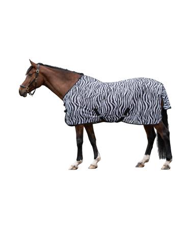 HKM 4000315723515 Fly rug -Zebra- with cross strap1291 White/Black165 white/black 165
