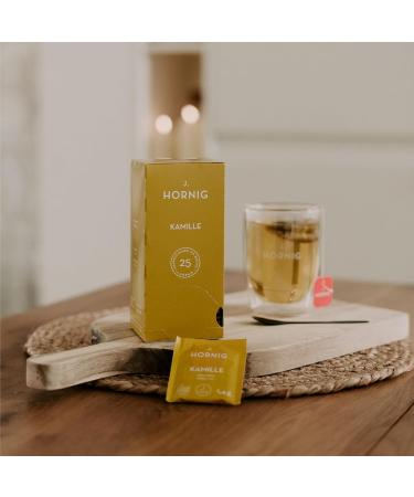 J. Hornig Chamomile Tea - Natural Flavorless Mild Taste | 4x25 Bags (100 Tea Bags) - International Shipping Available - Buy Online on SooperMarket.com