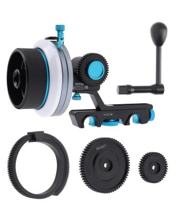 Fotga DP500III Follow Focus w/A/B Hard Stop,15mm Quick Release Rod Clamp for Film Movie Video Making Canon Nikon Sony Blackmagic DSLR Cinema Camera Video Mirrorless Camera Cine Lens No Backlash