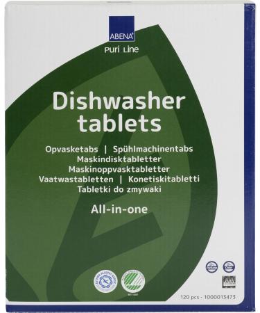 Tabs for dishwashers ABENA Puri-Line all-in-one water soluble foil 120 pcs.