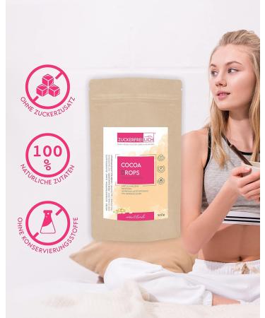 Cocoa Drops White 500g - Sugar-Free White Chocolate Drops with Erythritol & Stevia - 70% Less Sugar Calorie-Conscious Treats - Buy Online on SooperMarket.com