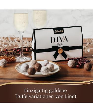 Lindt Chocolate Diva Pralin s Collier - 10 Gourmet Chocolates in 4 Flavors | 114g Gift Box | Perfect Praline Gift for Any Occasion - Buy Online on SooperMarket.com