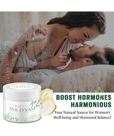 2-Pack Organic Wild Yam Cream | Natural Skincare for Menstrual & Menopause Relief | Nourishing Vitamins | 6.34 Oz - Buy Online on SooperMarket.com