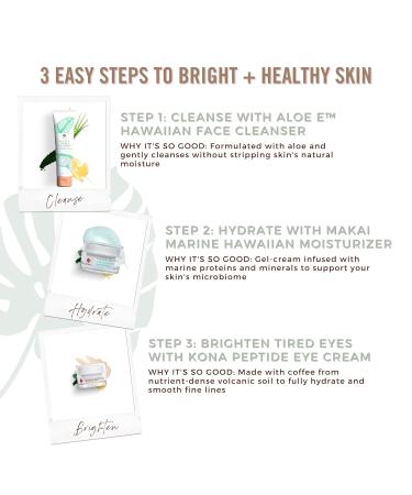 Hanalei Aloe E Hawaiian Face Wash & Island Aloe Gel Moisturizer | Natural Hawaiian Botanicals | Cruelty-Free Skincare - Buy Online on SooperMarket.com