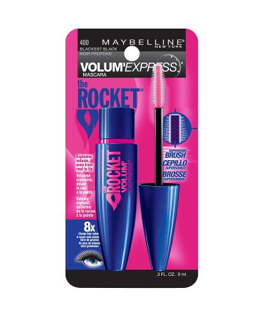Maybelline Volum' Express The Rocket Mascara - Blackest Black 400, 0.3 fl oz (9 ml) - Buy Online on SooperMarket.com