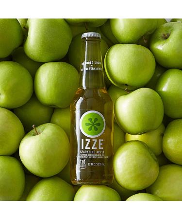 IZZE Apple Sparkling Juice 12 Fl Oz (Pack of 4) - Delicious and Refreshing - Buy Online on SooperMarket.com