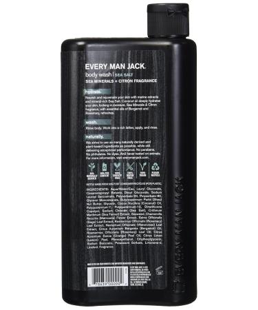 Every Man Jack Sea Salt Body Wash 16.9 oz - Refreshing Clean & Natural Ingredients | Buy Online for International Shipping - Buy Online on SooperMarket.com
