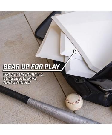GoSports Baseball & Softball 4 Piece Premium Base Set - Heavy Duty for Athletes | White - Buy Online on SooperMarket.com