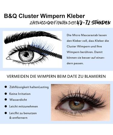 Strong Waterproof Eyelash Glue - DIY Bond for Individual Lashes | Black Adhesive 5ml for Beginners - Buy Online on SooperMarket.com