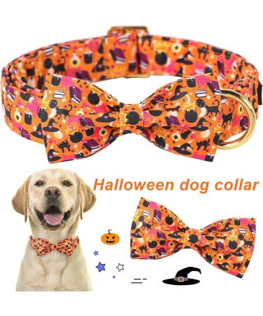 Shop Aring Pet Halloween Dog Halison - Adjustable Cotton Neck Strap for All Dog Sizes - Sweet Orange Festival Band - Buy Online on SooperMarket.com