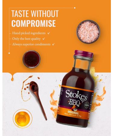 Stokes Original BBQ Sauce 3PK Rich & Smoky Barbecue Sauce Perfect As A Sauce Or Dip Award Winning Original Barbecue Sauce Marinade Thick & Sweet BBQ Sauce Made With Honey 315g Glass Bottle - Buy Online on SooperMarket.com