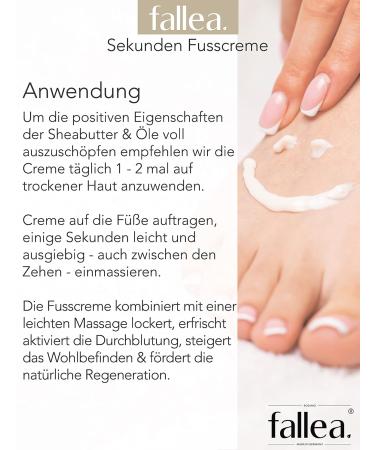 Fallea Shea Butter Foot Cream with Avocado & Orange Oil | 24H Moisture for Dry Feet | Nourishing Foot Care for All Skin Types (200ml) - Buy Online on SooperMarket.com