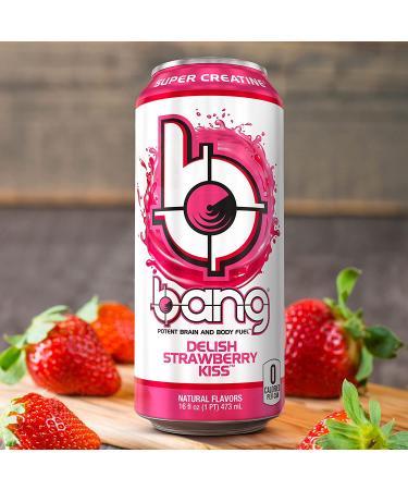 VPX Bang Energy Drink - Strawberry Flavor | Pack of 12 | Boost Energy & Focus - Buy Online on SooperMarket.com