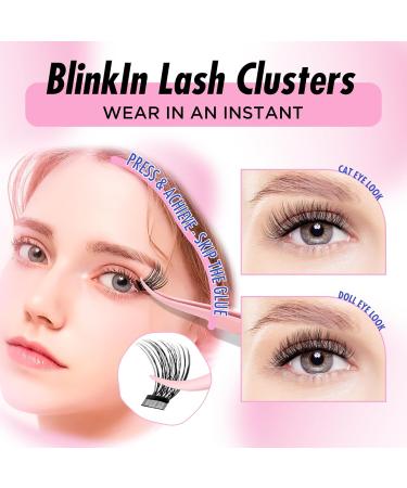 BEPHOLAN Self-Adhesive Lash Clusters Kit - 100pcs D Curl Eyelashes (10-16MM) with Tweezers - No Glue Needed for Easy Application - Buy Online on SooperMarket.com