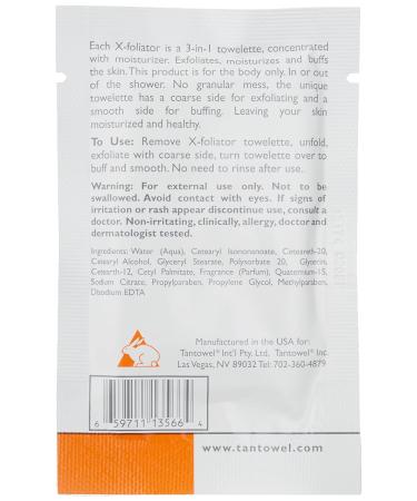 Tan Towel X Foliator 10 Count - Exfoliate & Achieve a Flawless Tan at Home - Buy Online on SooperMarket.com