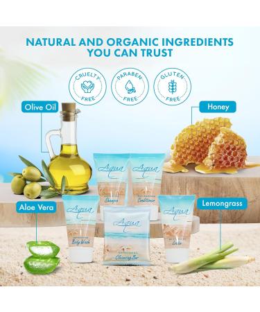 Shoppe All-in-Kit | Aqua Organics 75-Piece Amenity Kit | Bulk 1oz Travel Size Toiletries for Hotels AirBnBs & Vacation Rentals - Buy Online on SooperMarket.com