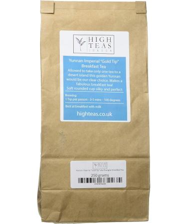 High Teas London Yunnan Imperial "Gold Tip" Shanghai Breakfast Black Tea 250 g - Buy Online on SooperMarket.com
