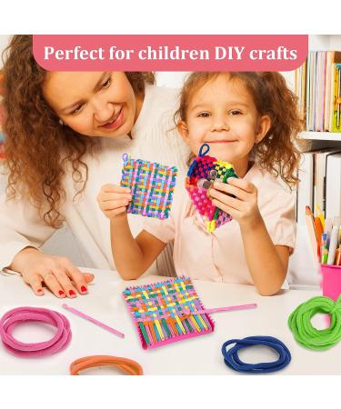 Anglecai 336 Pieces Loom Potholder Loops Kit - 14 Colors | Weaving Craft with Crochet Hooks | Compatible with 7 Inch Loom - Buy Online on SooperMarket.com