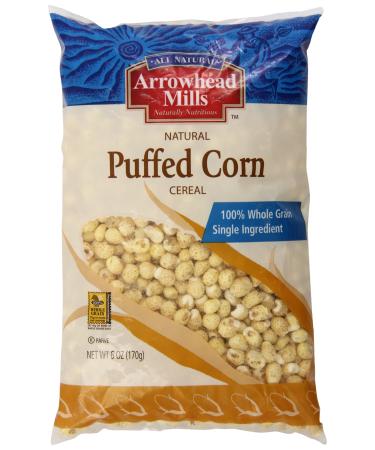 Arrowhead Mills Cereal, Puffed Corn, 6 Ounce