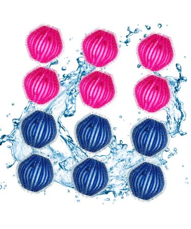 Pet Hair Remover for Laundry, 12 Pcs Reusable Washing Balls, Remove Pet Hair on Clothes