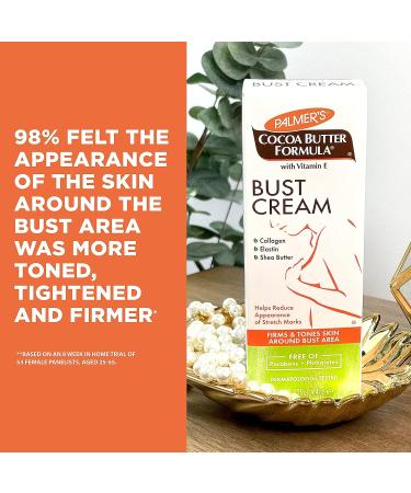 Palmer's Cocoa Butter Bust Firming Massage Cream | 4.41oz (125g) | Vitamin E Enriched | Pack of 1 - Buy Online on SooperMarket.com
