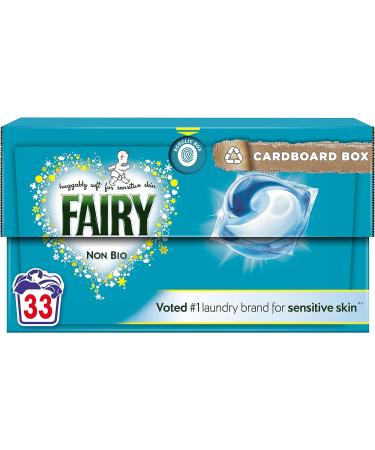 Fairy Non Bio Pods Sensitive Washing Liquid Laundry Detergent 33 Washes - Buy Online on SooperMarket.com