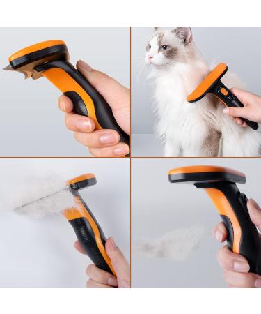 POLYTE Pet Grooming Comb and Deshedding Tool with Retractable Blade - Buy Online on SooperMarket.com