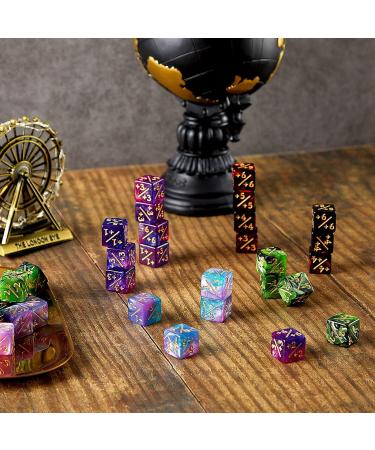 48-Piece Dice Counters Token Set with Storage Bags - Loyalty Dice for MTG CCG Card Gaming - 4 Styles - Buy Online on SooperMarket.com