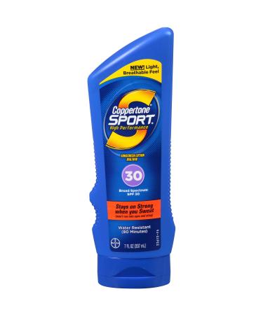 Coppertone Sport Sunscreen SPF 30 Lotion 7 Fl Oz