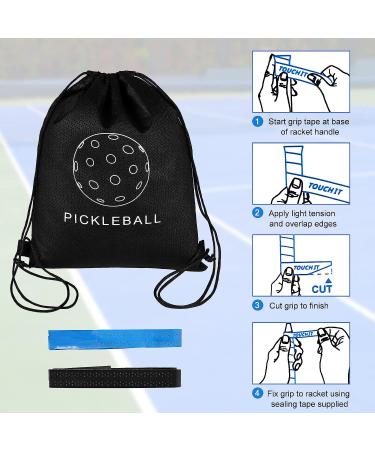 Yellow Outdoor Pickleball Balls 6-Pack - High Bounce & Durable with 40 Holes - Ideal for All Pickleball Paddles - Includes Carry Bag & Handle Straps - Buy Online on SooperMarket.com