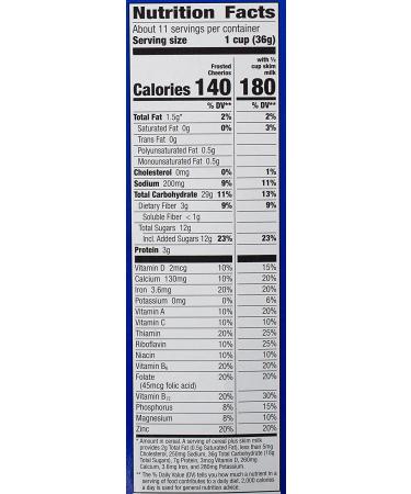 General Mills Frosted Cheerios Gluten Free - 13.5 oz | Delicious & Nutritious Cereal - Buy Online on SooperMarket.com
