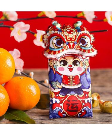 Harilla Hong Bao Red Packets Gift Packets Hongbao Lucky Money Chinese Lunar New Year Red Envelopes for Spring Festival Graduation Open Eyes 13x22cm - Buy Online on SooperMarket.com