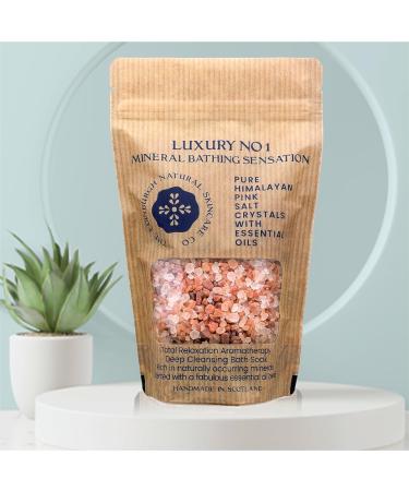 Edinburgh Skincare Co. Luxury Pink Himalayan Bath Salts - Promotes Muscle Relaxation, Relieves Stress, Restores Skin - Infused with Essential Oils - Buy Online on SooperMarket.com