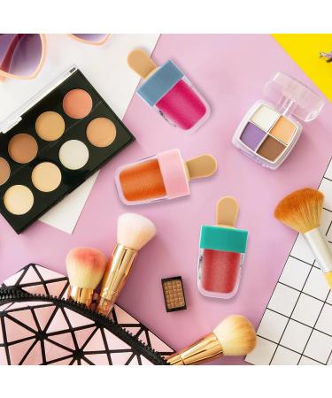 WSERE 20 Pcs Cute Lip Gloss Tubes - 4g Portable Empty Lip Glaze Containers | Reusable & Refillable DIY Cosmetic Samples Bottles | Creative Ice Cream Shape in Pink - Buy Online on SooperMarket.com