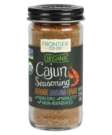 Frontier Natural Products Organic Cajun Seasoning Louisiana Flavor 2.08 oz (59 g)